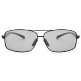 TJUTR Rectangle Photochromic Polarized Sunglasses for Men