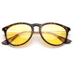 TJUTR Unisex Round Polarized Night-Vision Glasses for Driving