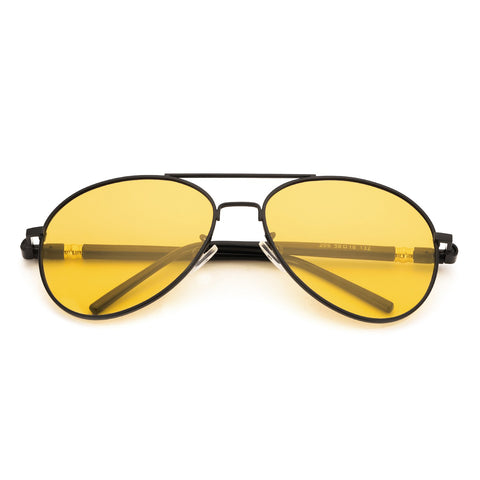 TJUTR Men's Style Night Vison Polarized Pilot Sunglasses