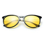 TJUTR Unisex Round Polarized Night-Vision Glasses for Driving