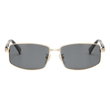 TJUTR Classic Men's Rectangle Polarized Metal Frame Sunglasses