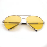 TJUTR Men's Style Night Vison Polarized Pilot Sunglasses