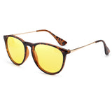 TJUTR Unisex Round Polarized Night-Vision Glasses for Driving