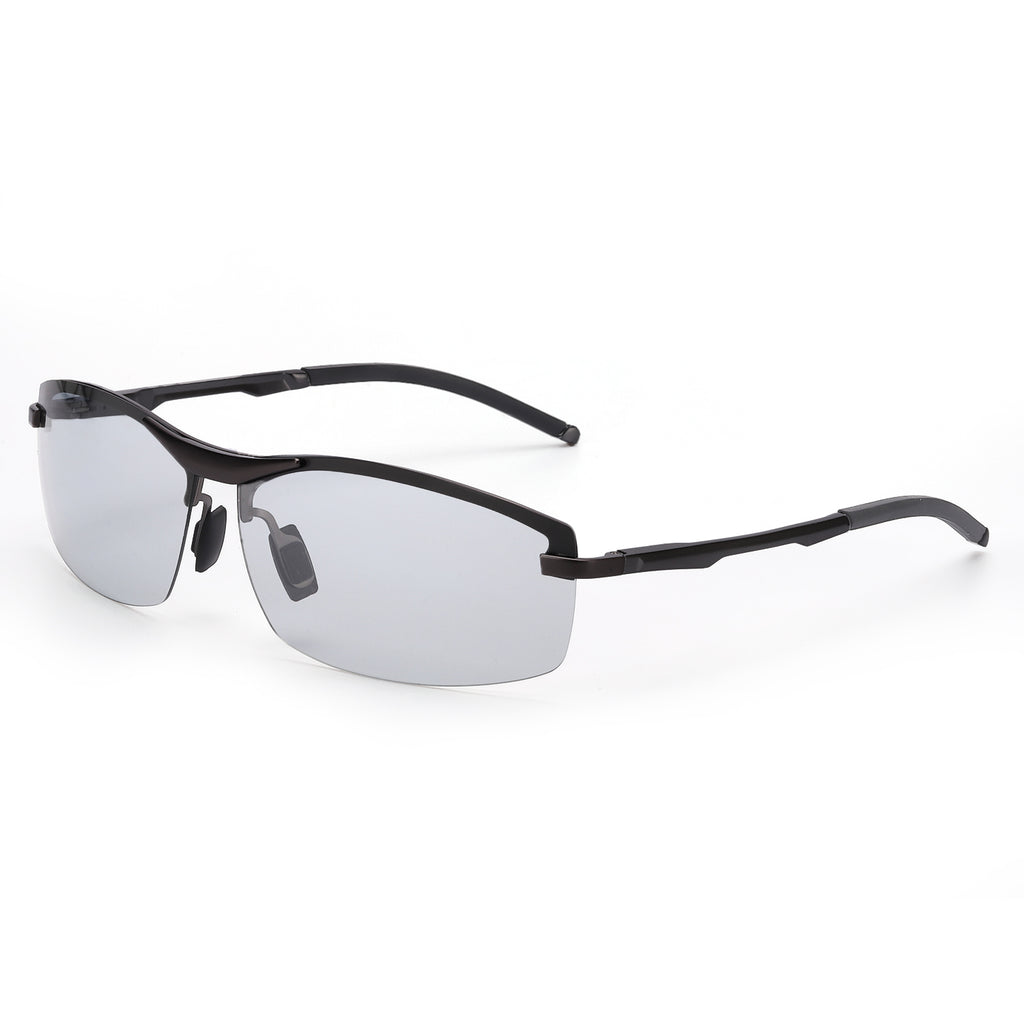 TJUTR Men's Photochromic Polarized Sunglasses for Sport, Black