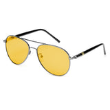 TJUTR Men's Style Night Vison Polarized Pilot Sunglasses